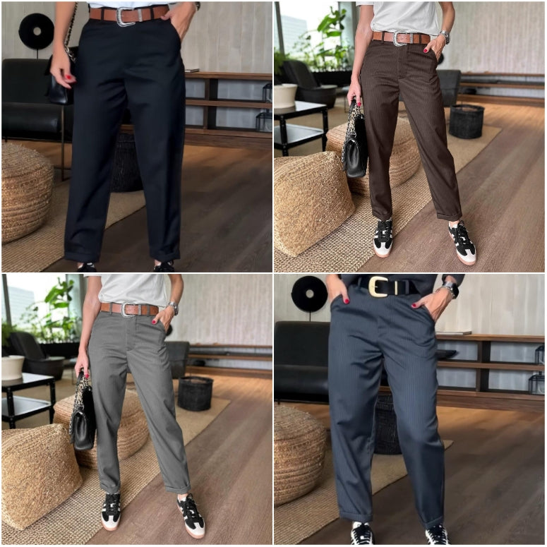 🍃Women's High Waist Casual Straight Blazer Pants