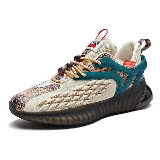 Fish Scale Airflow Super Soft Sole Men's Casual Sports Shoes