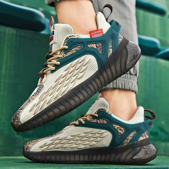 Fish Scale Airflow Super Soft Sole Men's Casual Sports Shoes