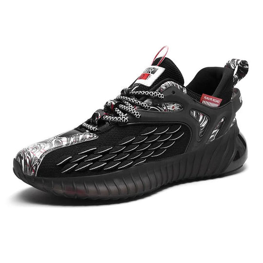 Fish Scale Airflow Super Soft Sole Men's Casual Sports Shoes