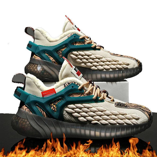Fish Scale Airflow Super Soft Sole Men's Casual Sports Shoes