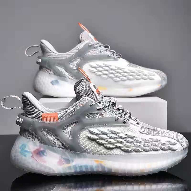 Fish Scale Airflow Super Soft Sole Men's Casual Sports Shoes
