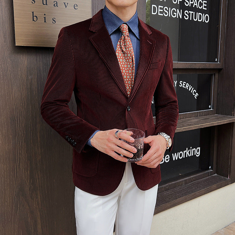 Corduroy Classic Casual Blazer for Men