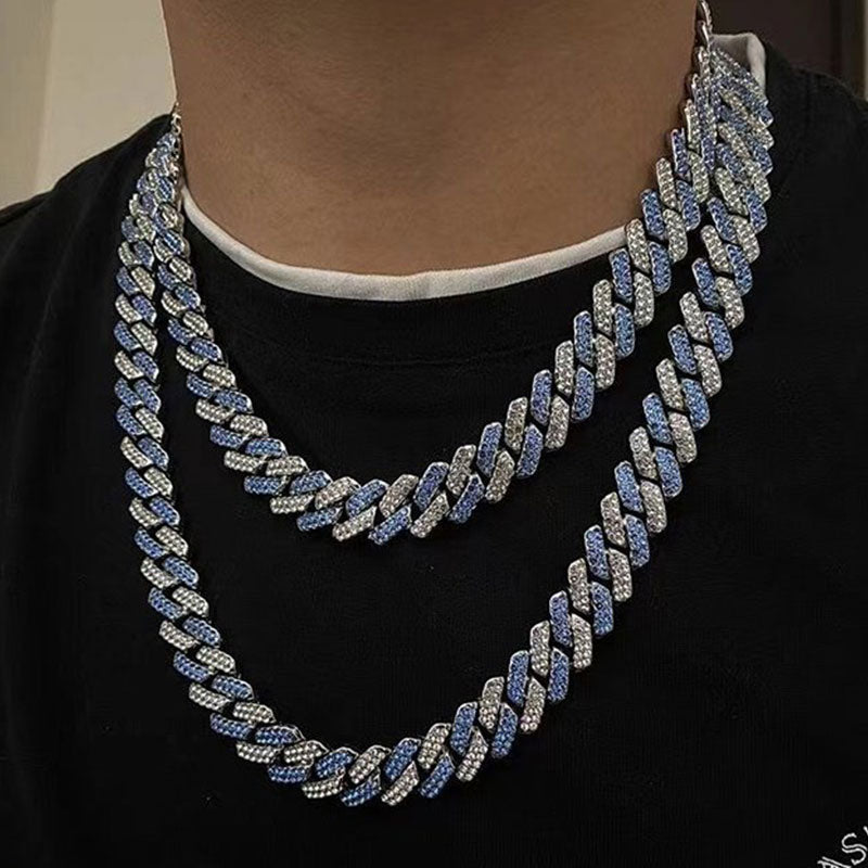 Zirconia Diamond-Cuban Link Necklace