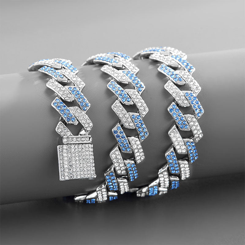 Zirconia Diamond-Cuban Link Necklace