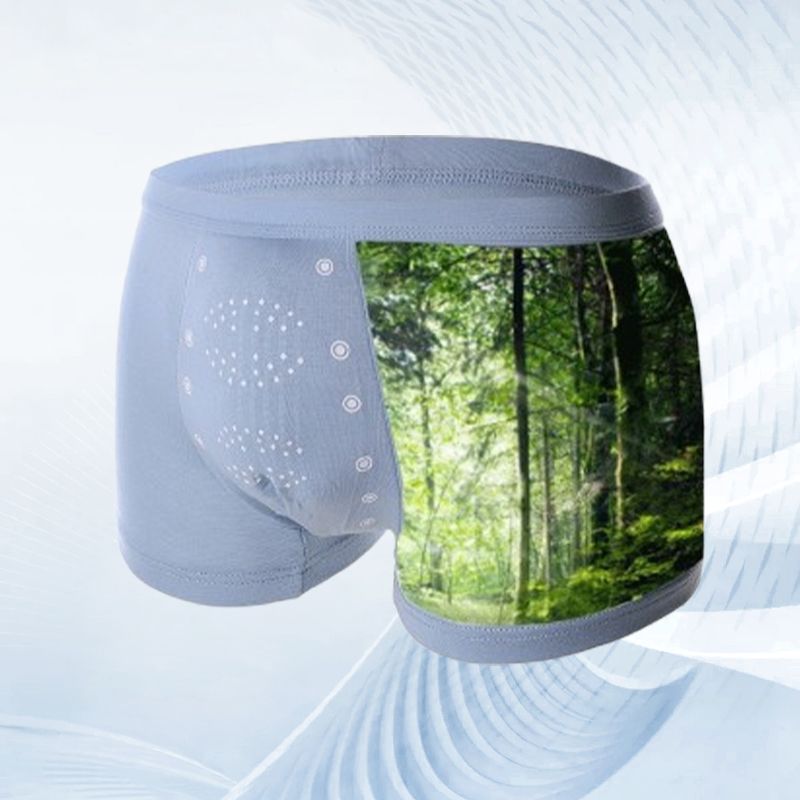 Negative Ion Graphene Seamless Breathable Modal Underwear for Men