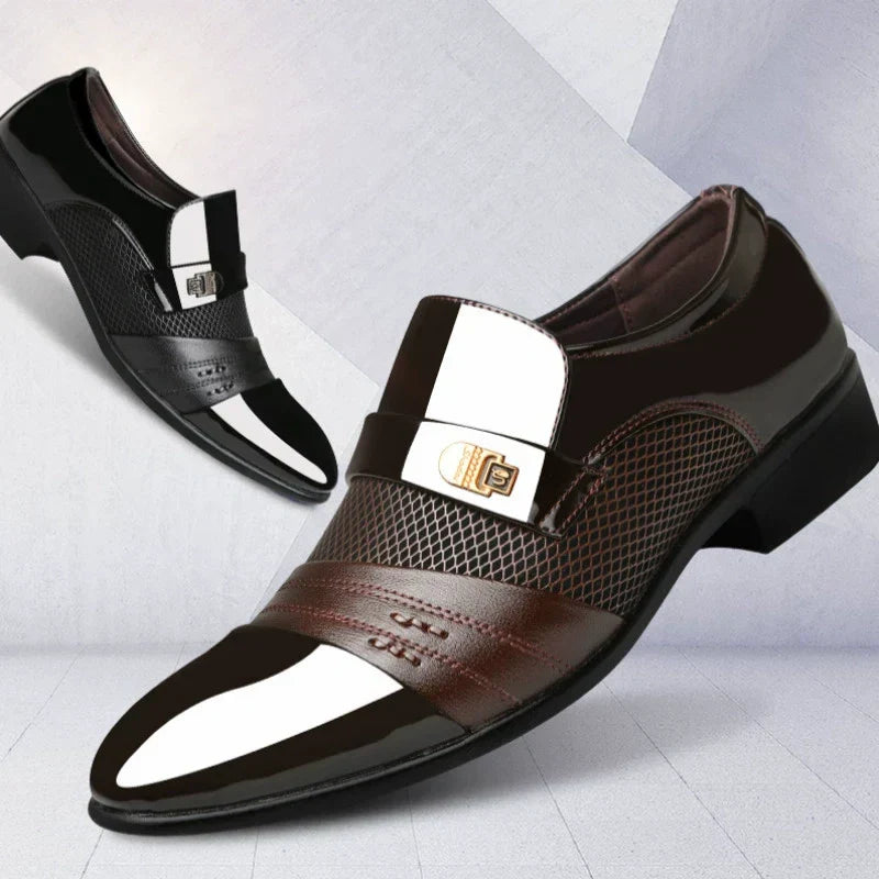 ☄️Spring Specials🎉 Men's Classic Non-Slip PU Leather Dress Shoes