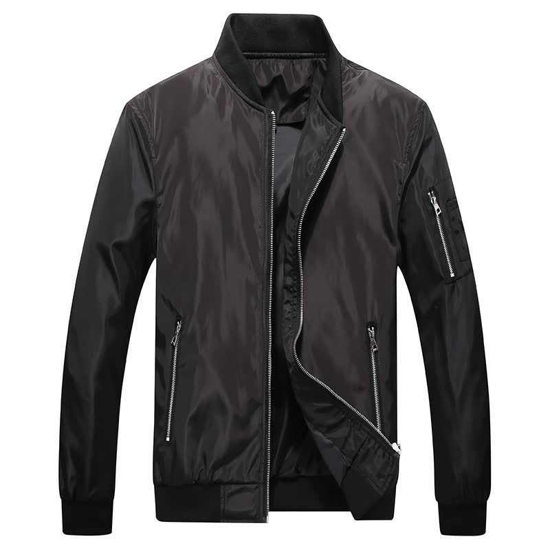 Men's Fashion Casual Solid Jacket