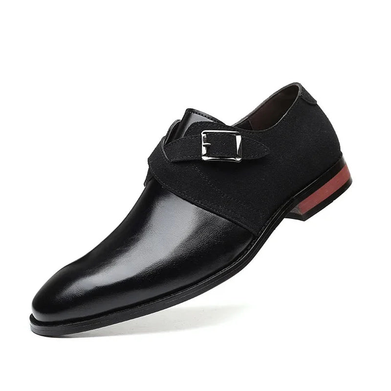 Men's Fashion Color-Block Leather Shoes