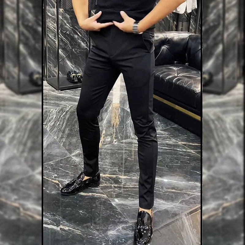 Men's Black Slim Fit Dress Pants