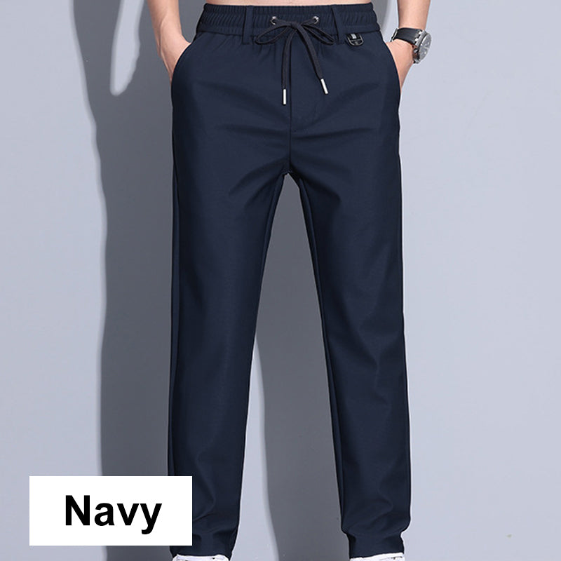 Men's Regular Fit Straight-Leg Drawstring Pants