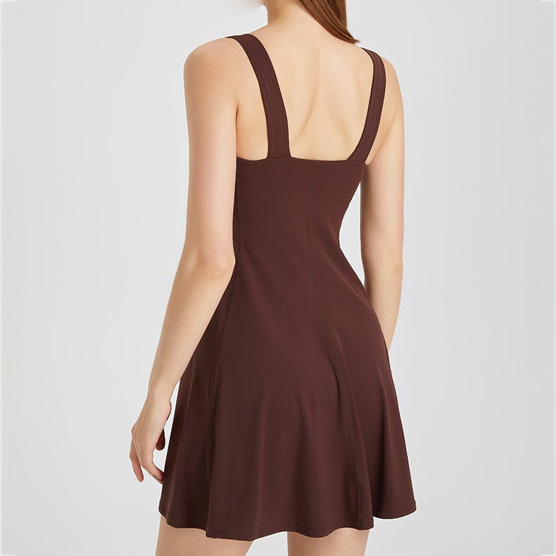 ✨New for Summer 👗Women’s Casual Yoga Dress with Built-in Bra and Shorts