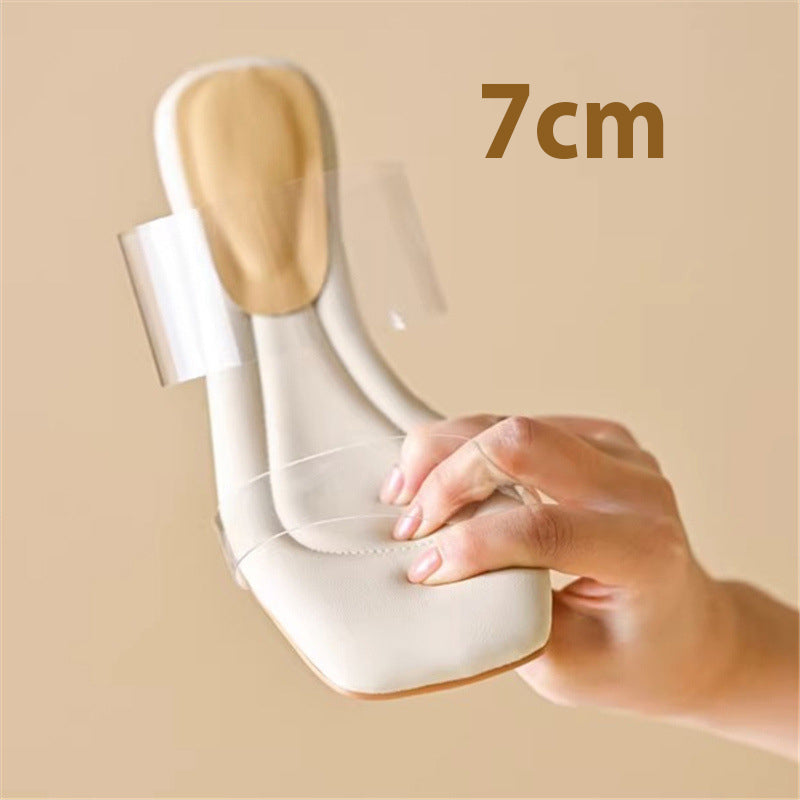 Women's Fashion Elegant Transparent High Heeled Sandals