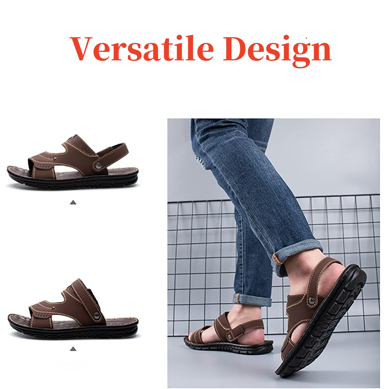 ✨Men's Summer Breathable Sandals with Adjustable Strap