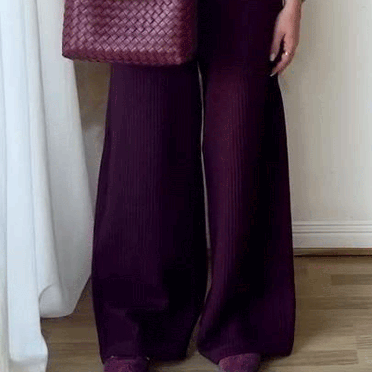 Women's Round Neck Button Down Sleeveless Vest & Pants Set
