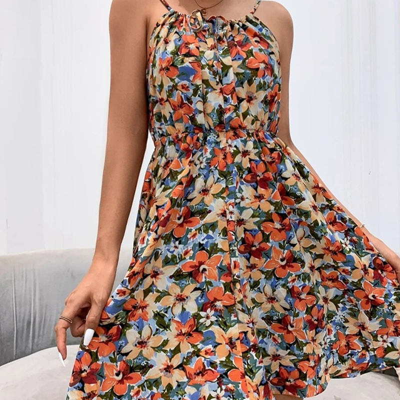 Women’s Floral Spaghetti Strap Dress