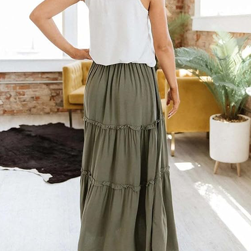 Boho Pleated Skirt