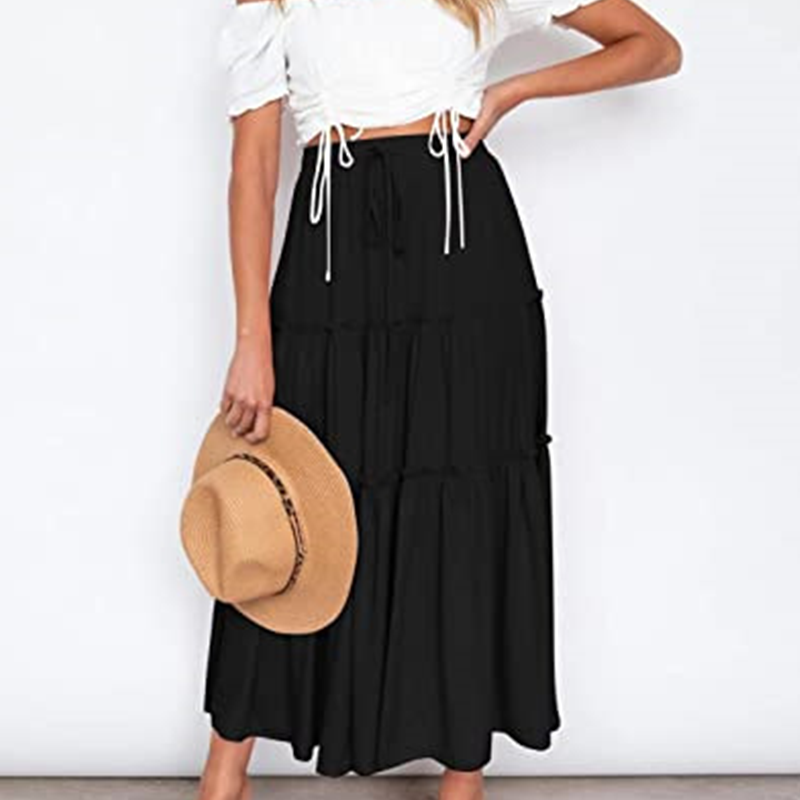 Boho Pleated Skirt