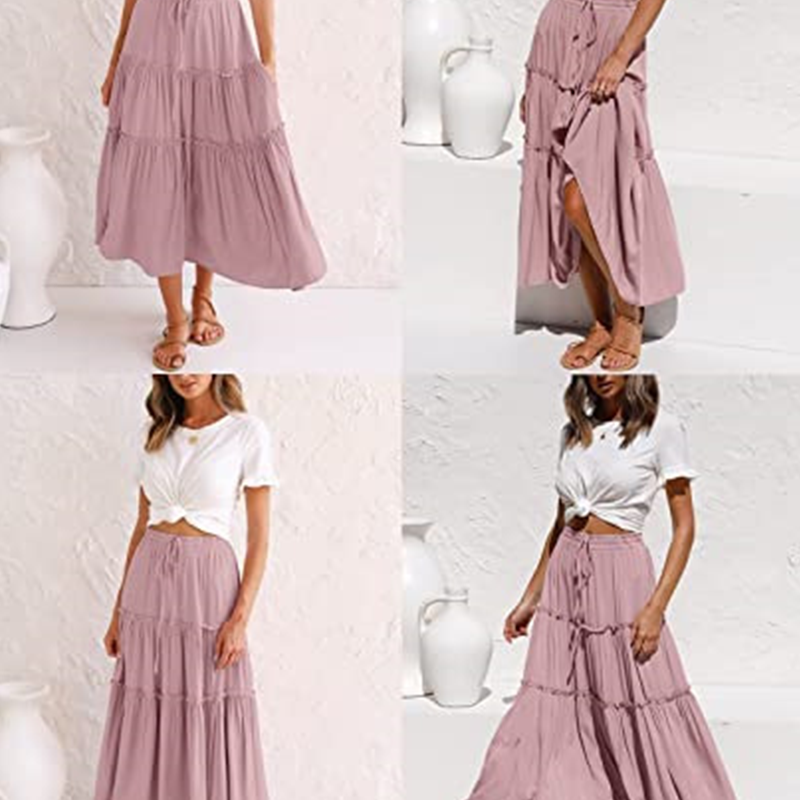 Boho Pleated Skirt