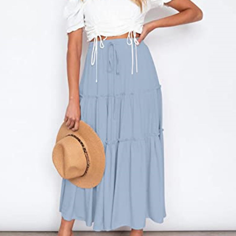 Boho Pleated Skirt
