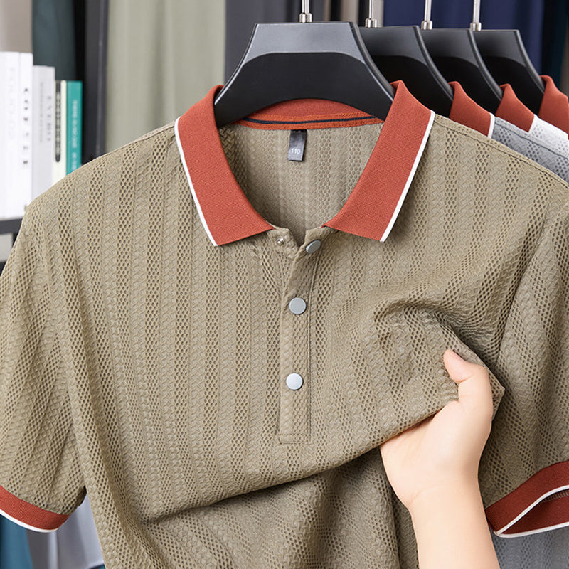 Men’s Fashion Color-Blocking Shirt