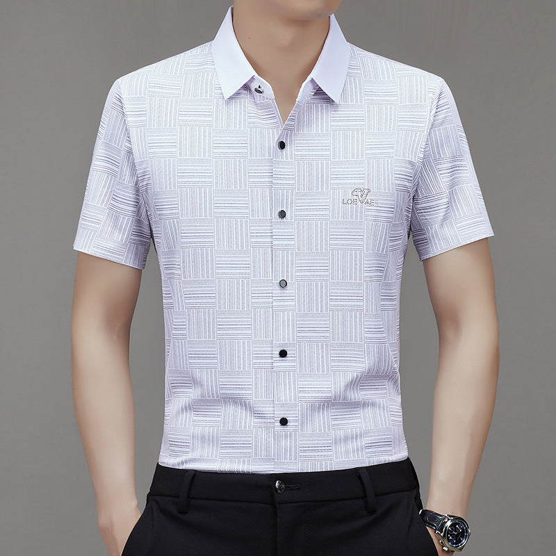 š„HOT SALEš„Men's Summer Subtle Pattern Short-Sleeve Shirt