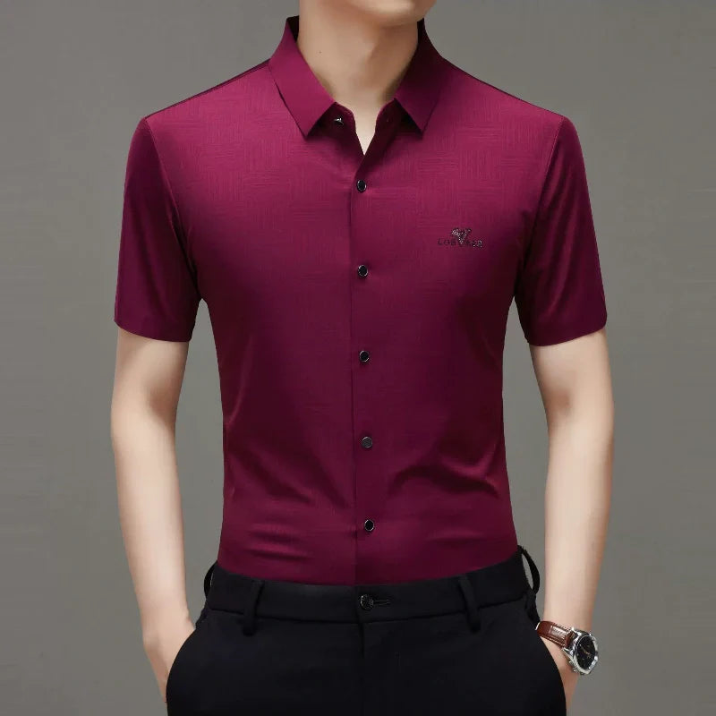 š„HOT SALEš„Men's Summer Subtle Pattern Short-Sleeve Shirt