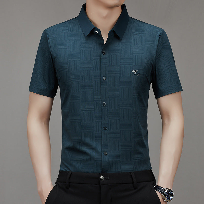š„HOT SALEš„Men's Summer Subtle Pattern Short-Sleeve Shirt
