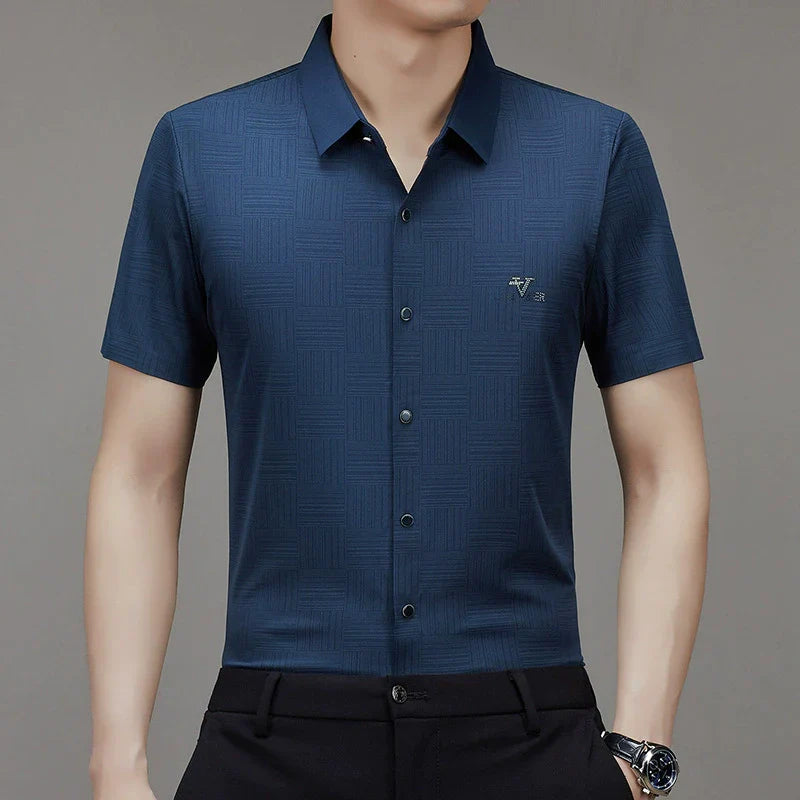 š„HOT SALEš„Men's Summer Subtle Pattern Short-Sleeve Shirt