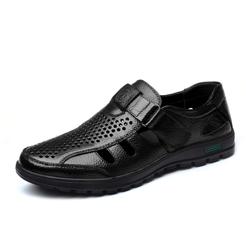 Men's Summer Genuine Leather Breathable Sandals