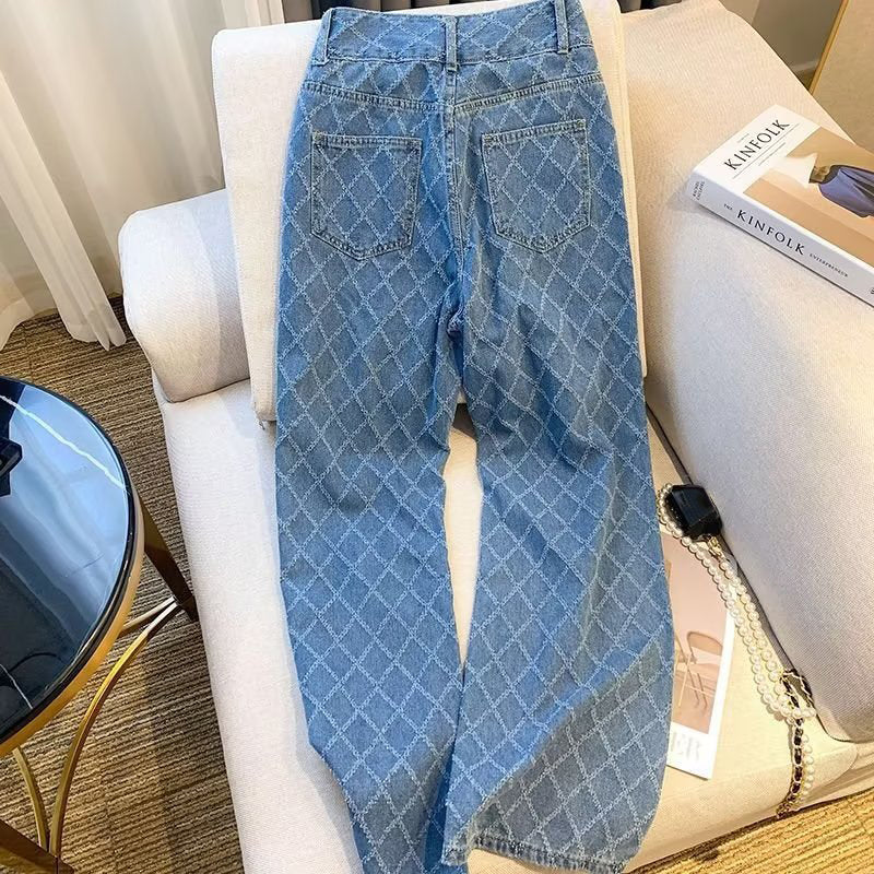 Women's Vintage Trendy High-Waisted Denim Jeans