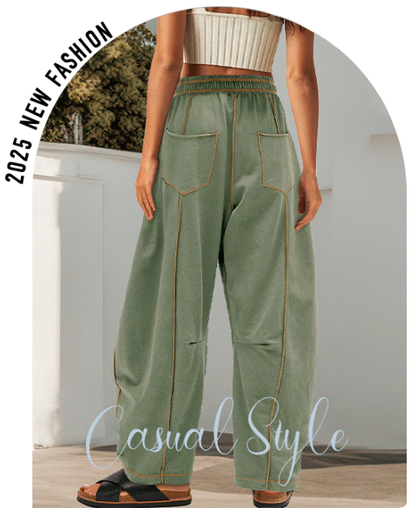 🎁New Arrival-50% Off👖Women's Casual Loose Drawstring Wide-Leg Pants