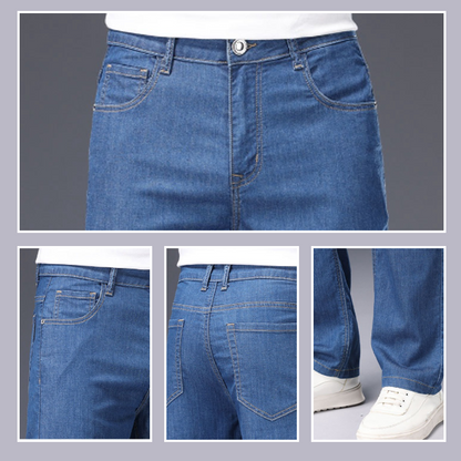 Men's Casual Straight-Leg Denim Jeans