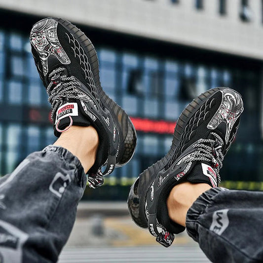 Fish Scale Airflow Super Soft Sole Men's Casual Sports Shoes