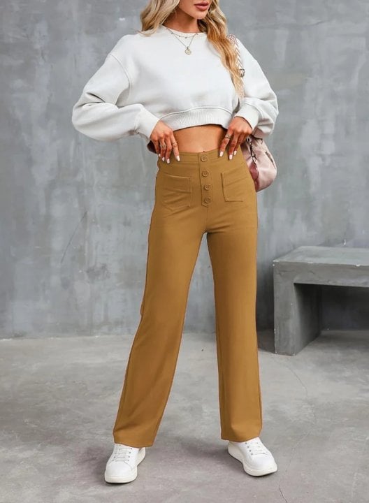 🔥BIG SALE💷Best Price🔥Women's Casual High Waist Stretch Pants