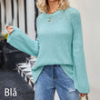 💕 Women's Round-neck Sweater With Wide Cuffs And Loose Fit