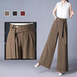 Fashionable draping wide leg pants
