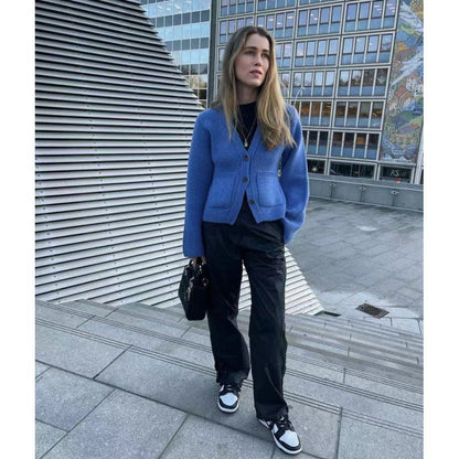 DEEP V-NECK CARDIGAN（?Buy 2 Automatic 10% Off & Free Shipping?）
