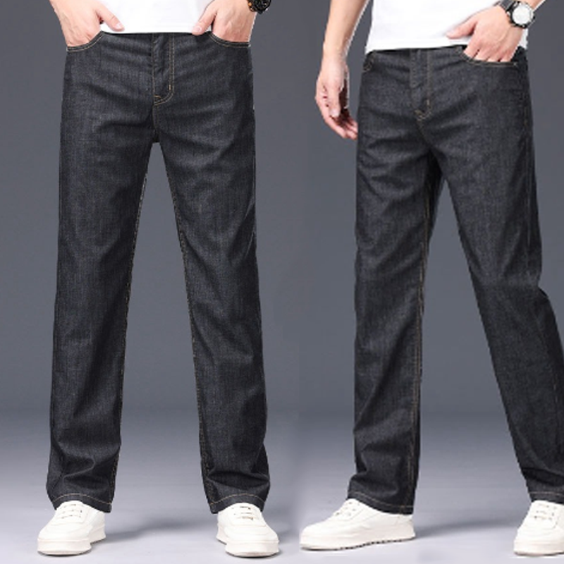 Men's Casual Straight-Leg Denim Jeans