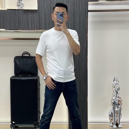 🎁Hot Sale 49% OFF⏳Men's Summer Simple Round-Neck Pure Cotton T-Shirt