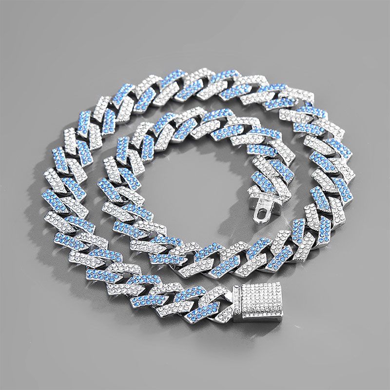 Zirconia Diamond-Cuban Link Necklace