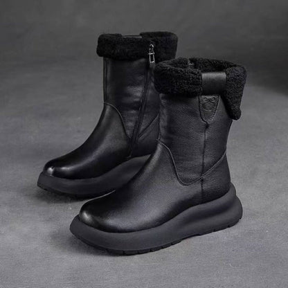 ✨Women's Trendy Zip-up Thick Lined Ankle Boots✨