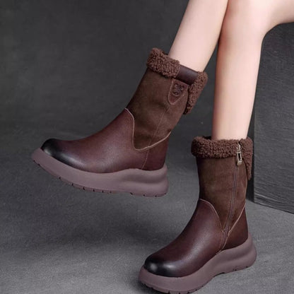 ✨Women's Trendy Zip-up Thick Lined Ankle Boots✨