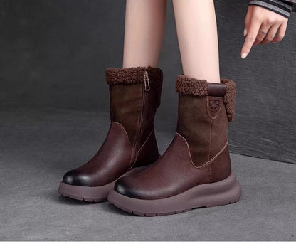 ✨Women's Trendy Zip-up Thick Lined Ankle Boots✨