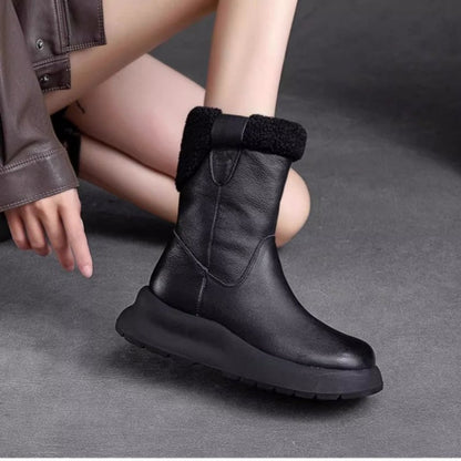 ✨Women's Trendy Zip-up Thick Lined Ankle Boots✨