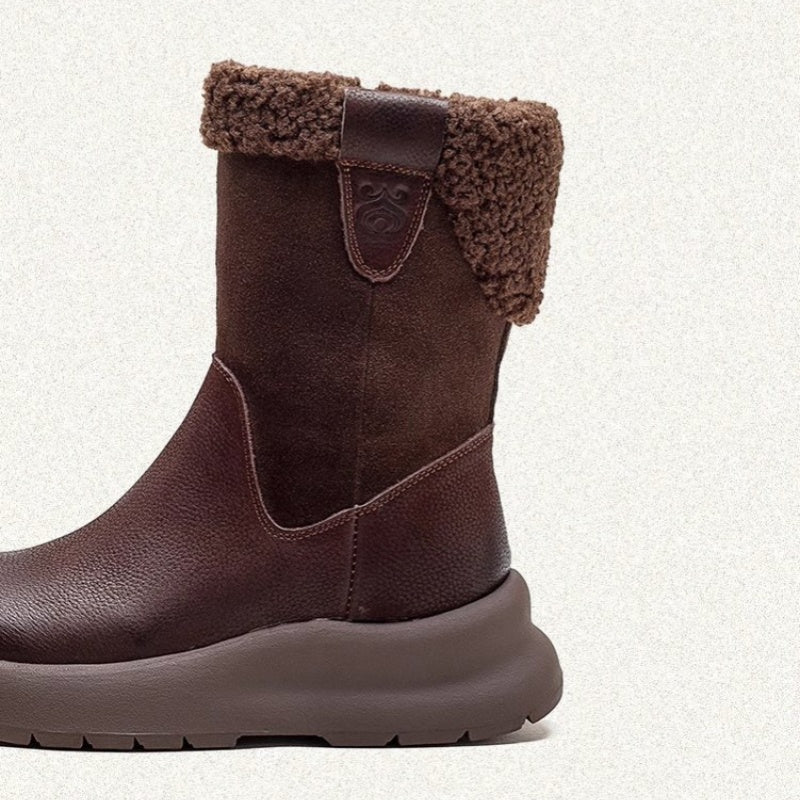 ✨Women's Trendy Zip-up Thick Lined Ankle Boots✨