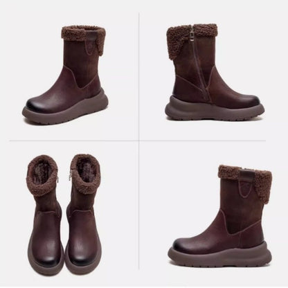 ✨Women's Trendy Zip-up Thick Lined Ankle Boots✨