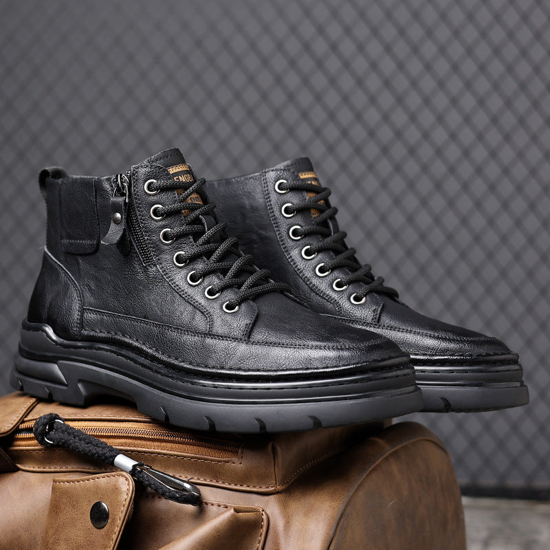 Men’s Rugged Plush-lined Ankle Boots（50% OFF）