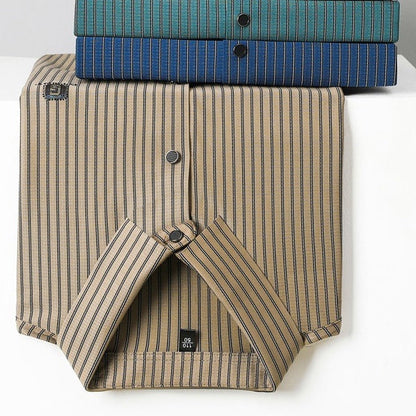 🎉🎊Men's Short Sleeve Striped Button-Down Shirt🎉🎊🌟