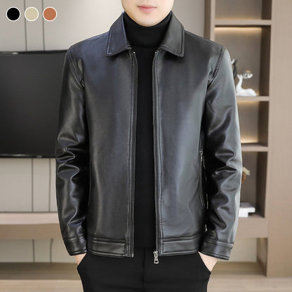 🔥2025 HOT SALE🔥Men's Fashion Casual Sheepskin Slim Fit Jacket🧥
